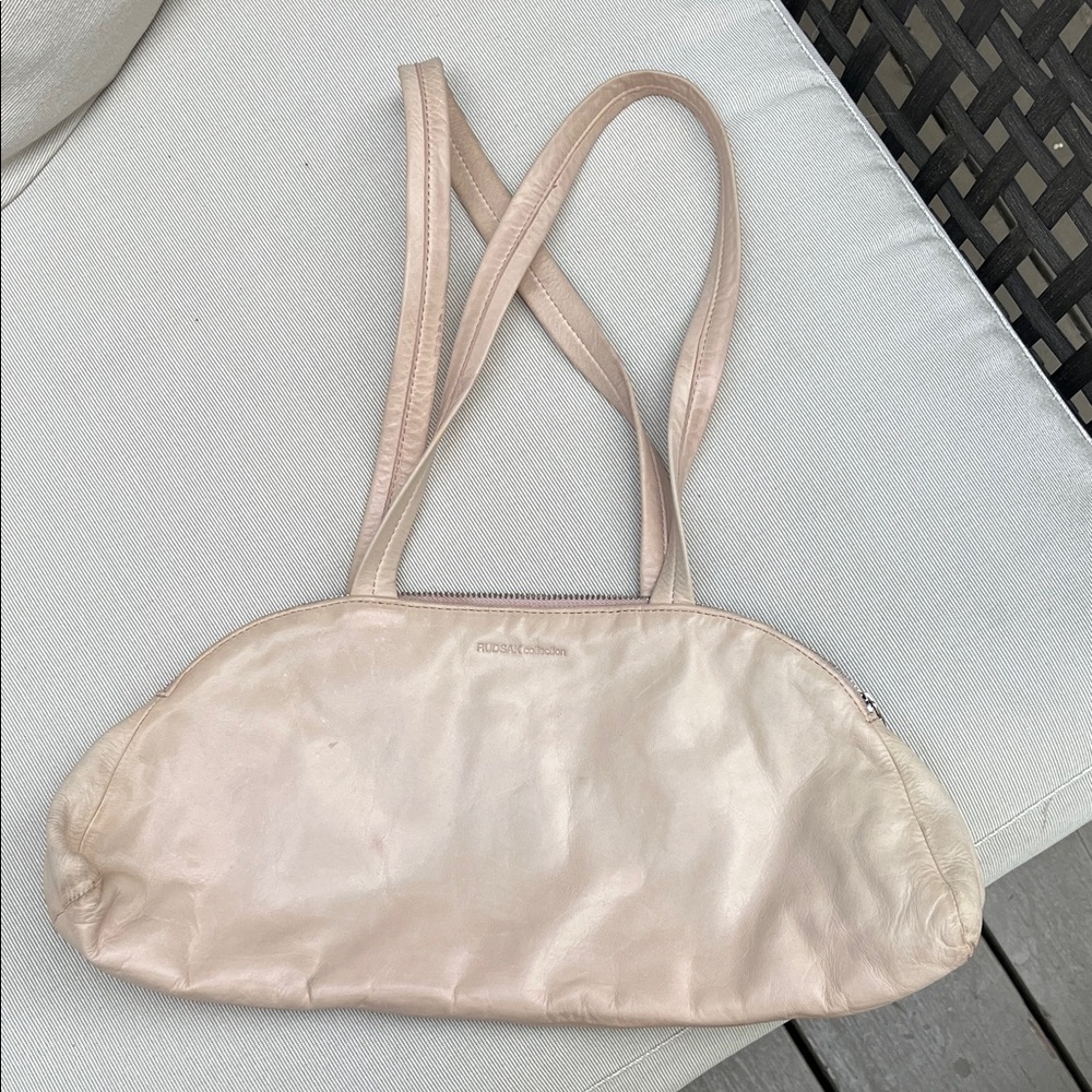 Rudsak Collection Cream Leather Shoulder Bag